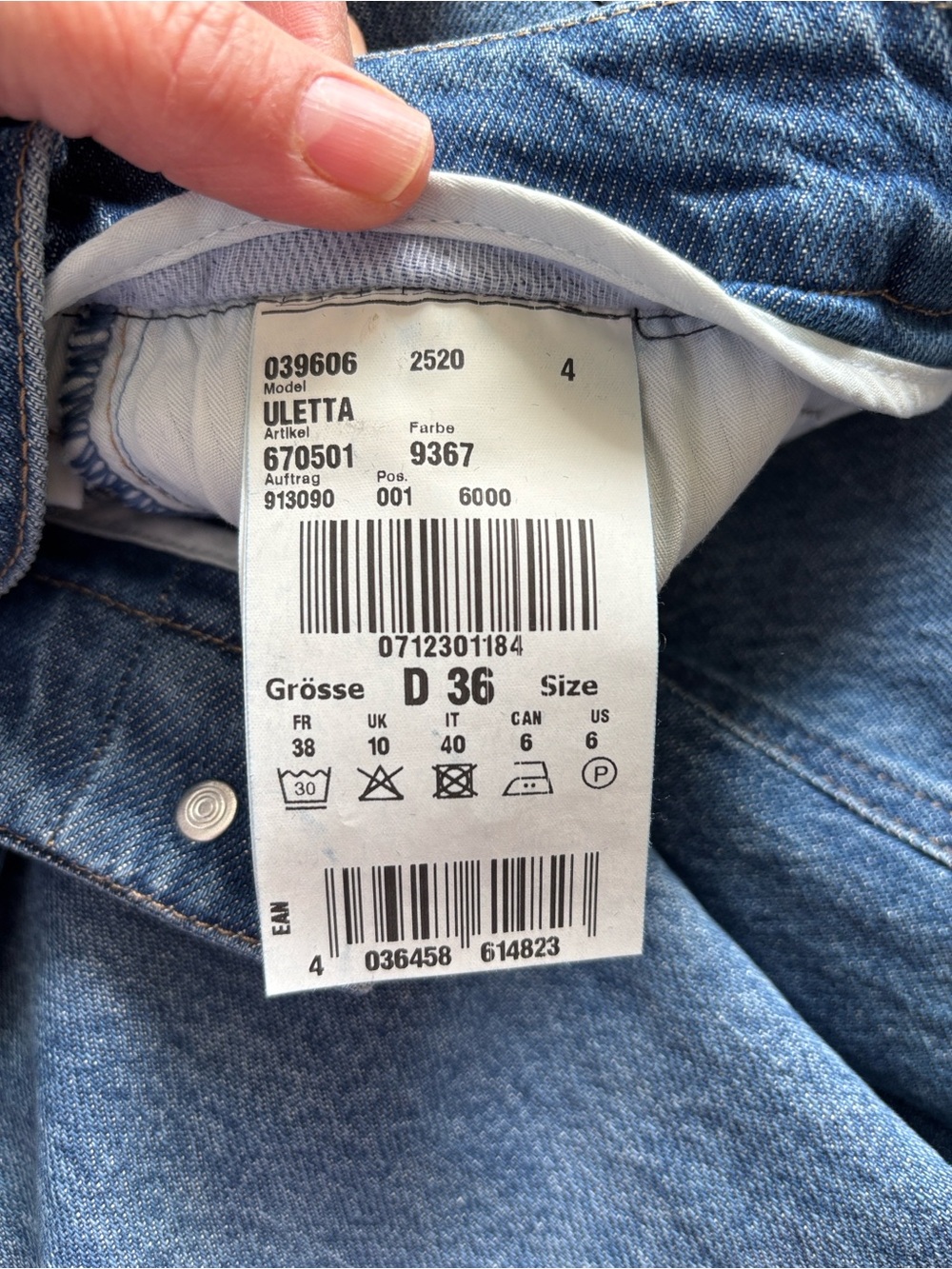 GARDEUR Blue Wide-Leg Women's Jeans - Picture 6 of 12